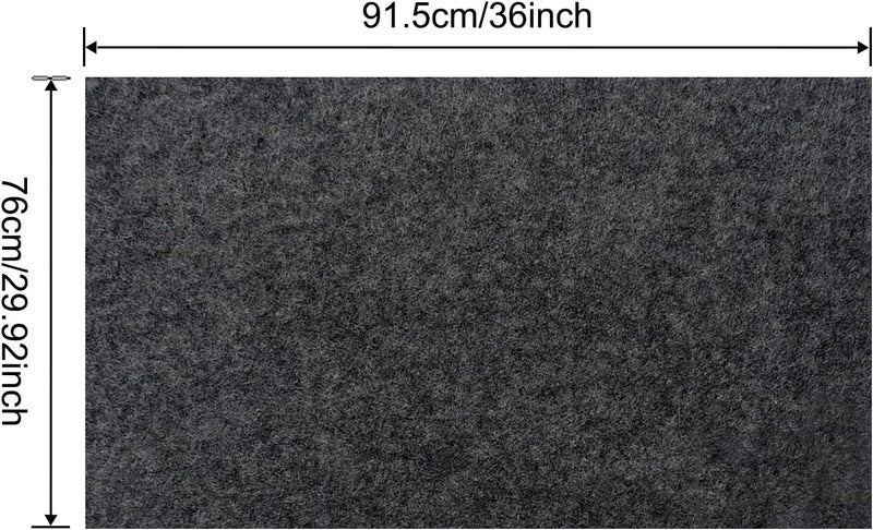 LYMOI Large Bird Cage Mat, Under Pet Cage Mat for Bird Cages, Reptile Aquariums, Dog Kennels, Absorbent/Waterproof Felt Mat with Non-Slip Backing for Hard Floors and Surfaces (30x36 Inch) - Image 2